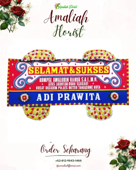 Papan Bunga Ucapan Selamat Klinter